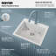 Ensemble d'évier de cuisine à cuve simple 25 po x 22 po Karran Quartz-65980508