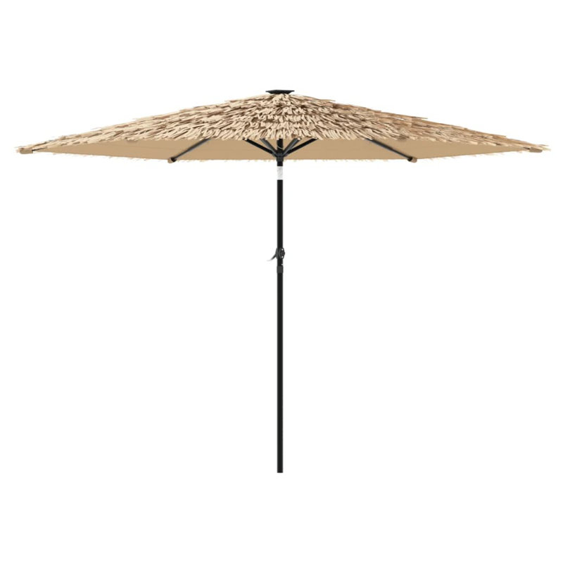 Beach Parasol, Brown, white and pink, 225cm H x 288cm W x 288cm D