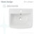 Carre 21" Wall-Mount Bathroom Sink