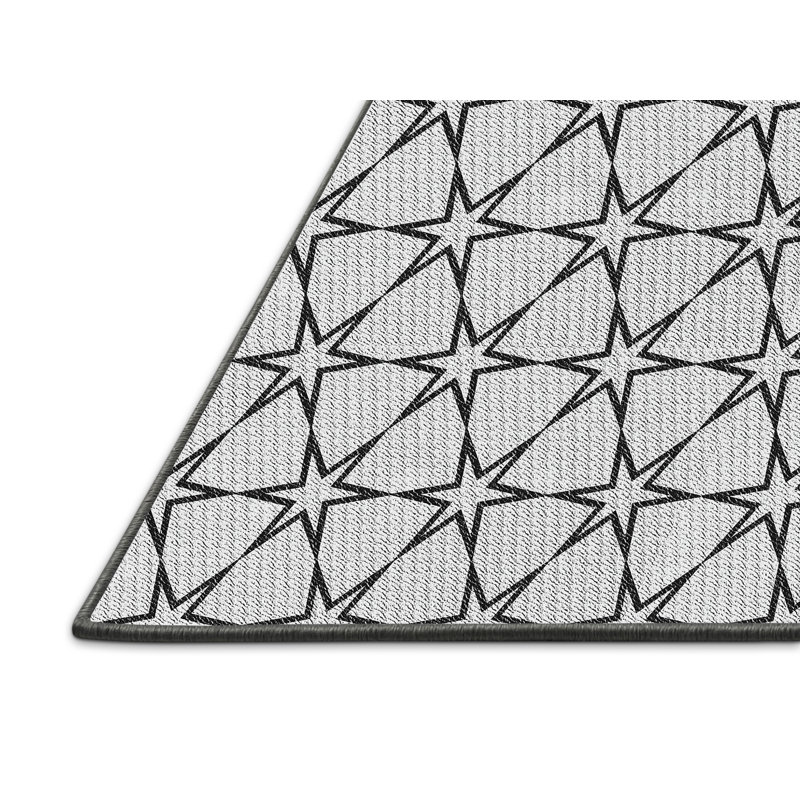 Geometric Indoor Rug, Rectangle 2' x 5'