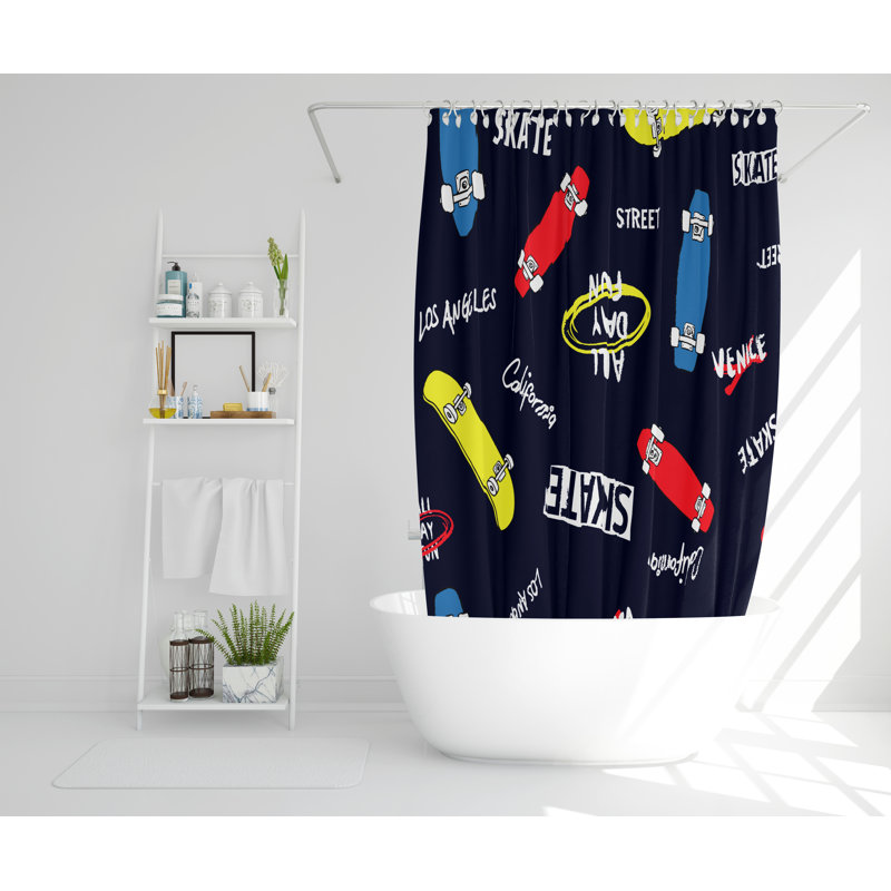 Maribel Polyester Shower Curtain, 168cm H x 168cm W