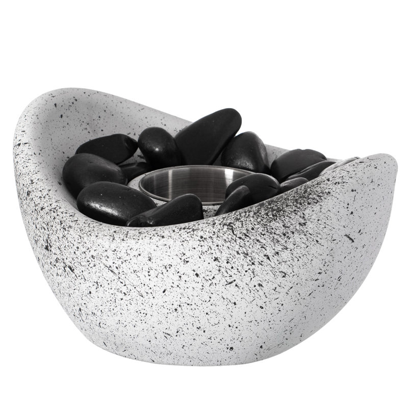 Alamin Oval Concrete Alcohol Smokeless Fire Pit