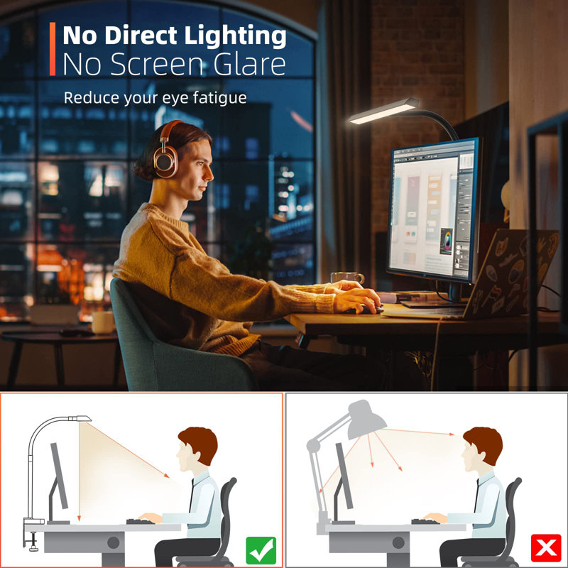 Adysan Desk Lamp, Black