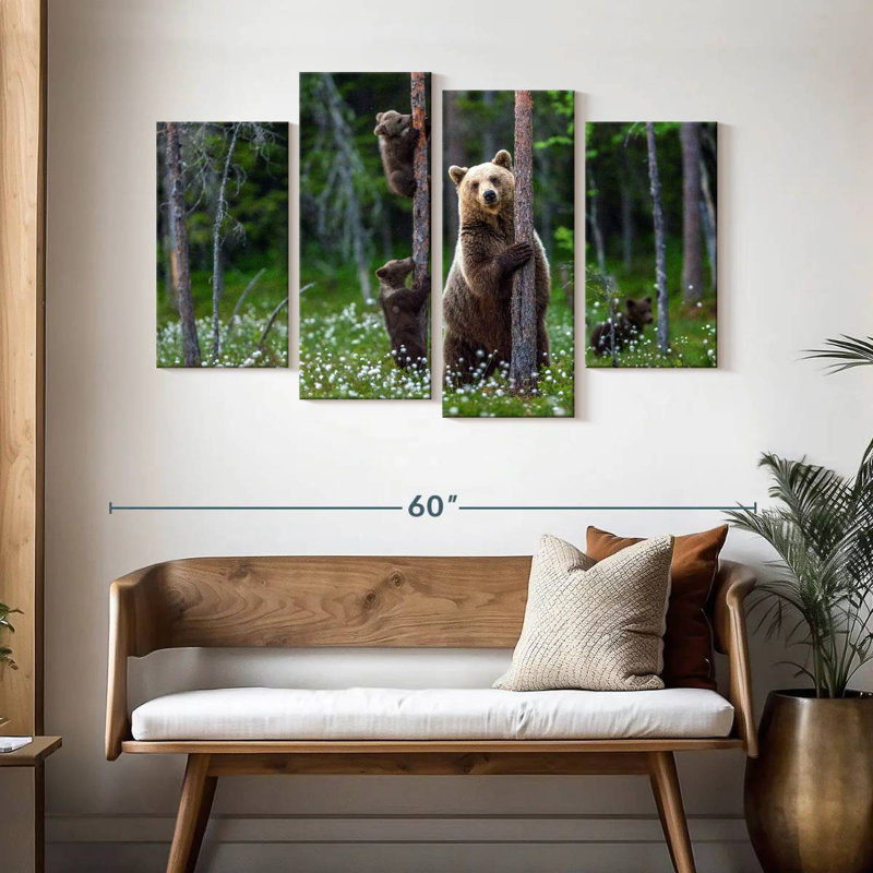 Brampt Grizzly Bear Group, H 32 po x l 52 po