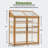 44.5" W x 24.8" D Cold Frame Greenhouse with Adjustable Shelves for Outdoor Indoor Use-94353363
