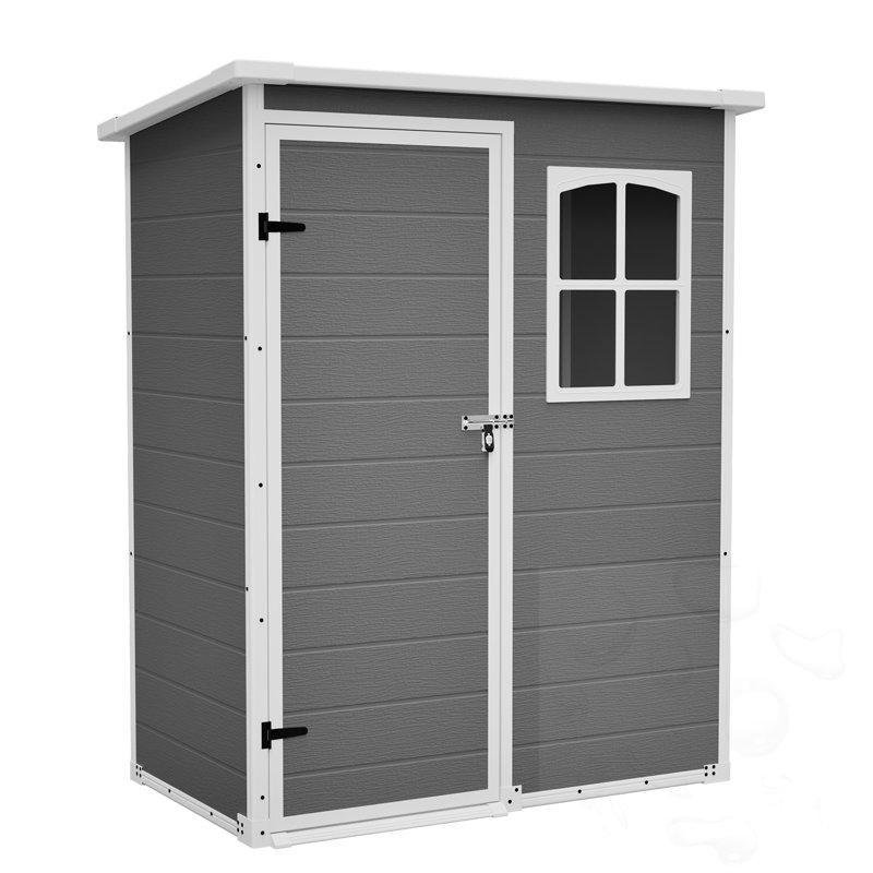 Waterproof Storage Shed With Floor And Lockable Design And Window