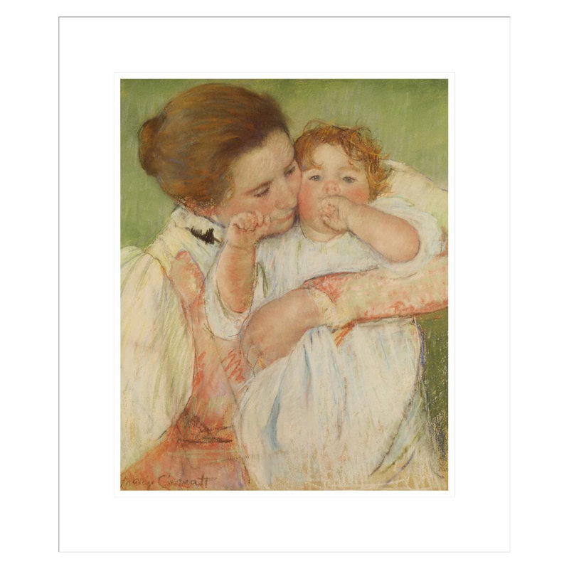 «Mother and Child» par Mary Cassatt - impression numérique sur toile, H 20,82 po x l 17,75 po