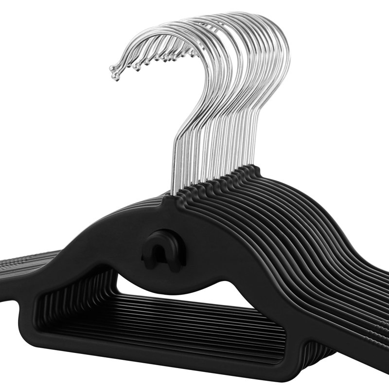 Fadl Plastic Non-Slip Standard Hanger for Dress/Shirt/Sweater