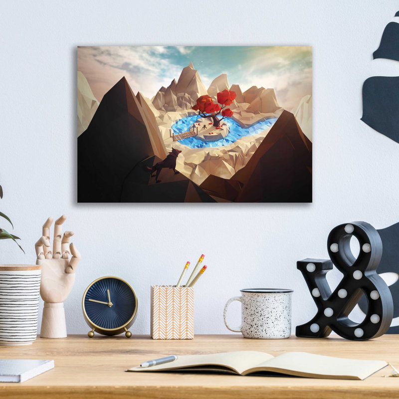 «Camp caché» par Jonathan Lam, H 12 po x l 16 po x P 0,12 po