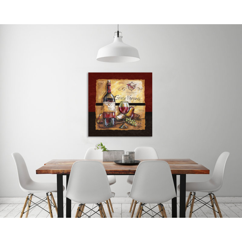 « wine table ii », reproduction sur toile tendue, H 12 po x l 12 po