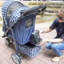 Poussette standard pliante pour animaux Monaco