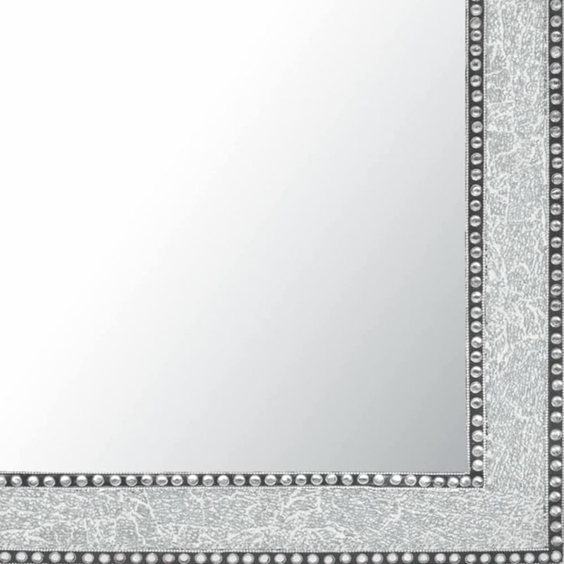 Cima Manufactured Wood, Glass Wall Mirror, Silver