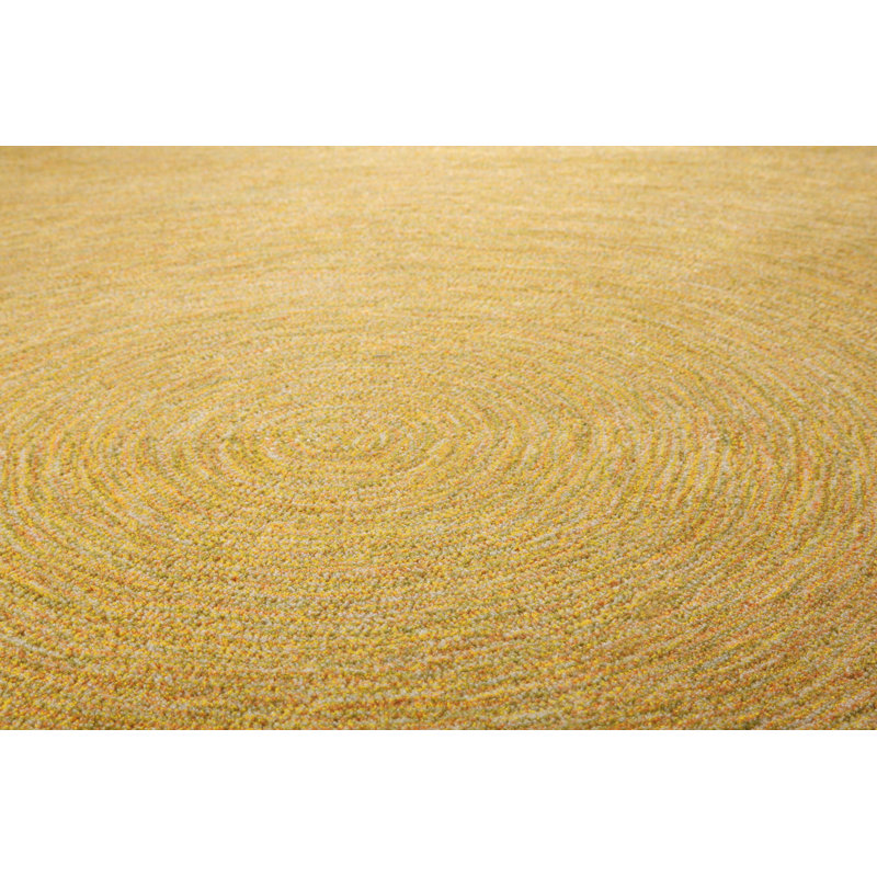 Colour In Motion Solid Colour Hand Woven Indoor / Outdoor Area Rug, Round 200cm