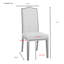 Chaise de salle à manger Elegant Ivory P 22,5 po x l 18,5 po x H 41,5 po avec garniture cloutée-861228113-861228112