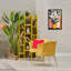 Cadre flottant vase jaune avec de grandes fleurs, design by Creative Studio-1747449854-1747449855