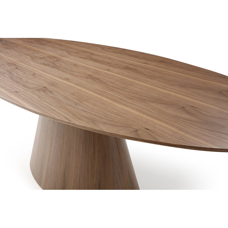 Contemporary Otago Walnut Oval Dining Table for Six