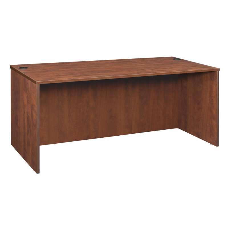 Coquille de bureau Regency Legacy, H 29 po x l 71 po x P 35 po, Gris cendré