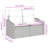  2-Seater Garden Sofa With Storage & Cushions Grey Poly Rattan-99462653
