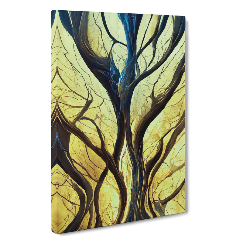 The Abstract Trees No.4 - Wrapped Canvas, 50cm H x 35cm W x 3cm D