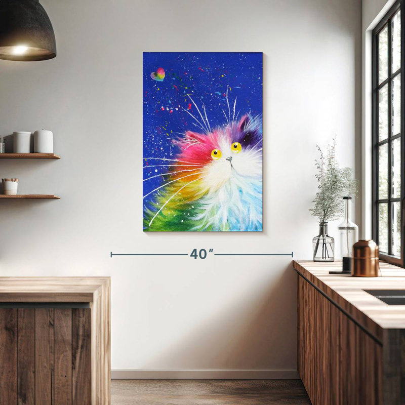 Brampt Happy Feline, 39" H x 26" W