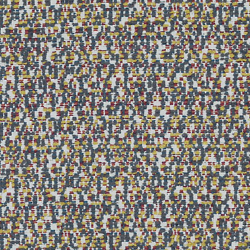 Laura Kirar II Static Fabric, Gray/Green/Red