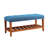 Warwickshire Wood Upholstered Storage Bench with Slatted Shelf-2028736824-2143884490