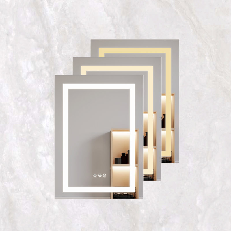 Lughan 20.05'' W 26.05'' H Medicine Cabinet Mirror