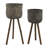 Includes plant rack flower pots