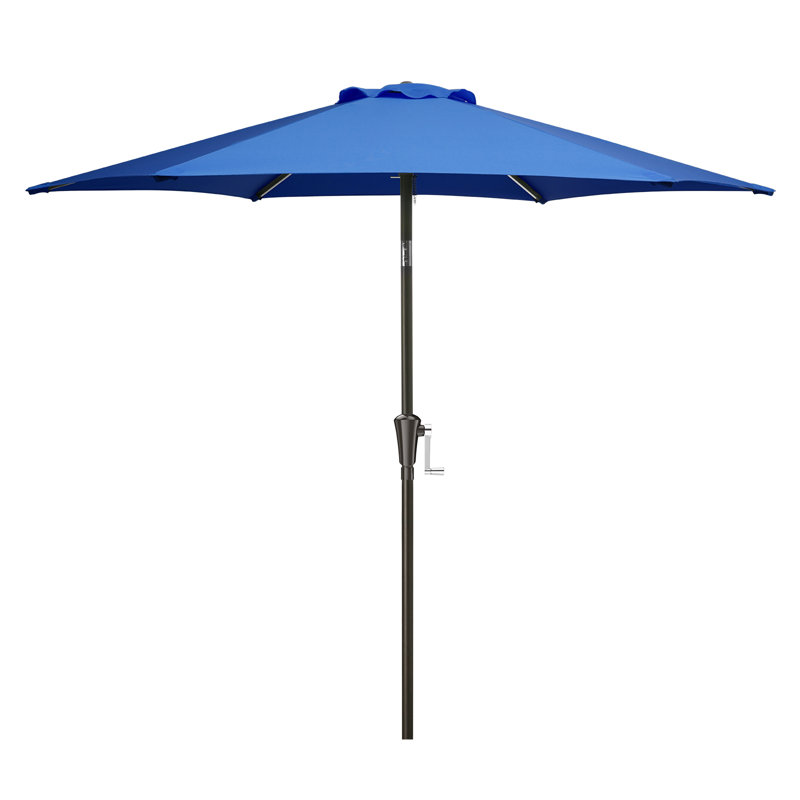 Parasol de marché inclinable Germar, H 86,4 po x l 90 po x P 90 po, Bleu
