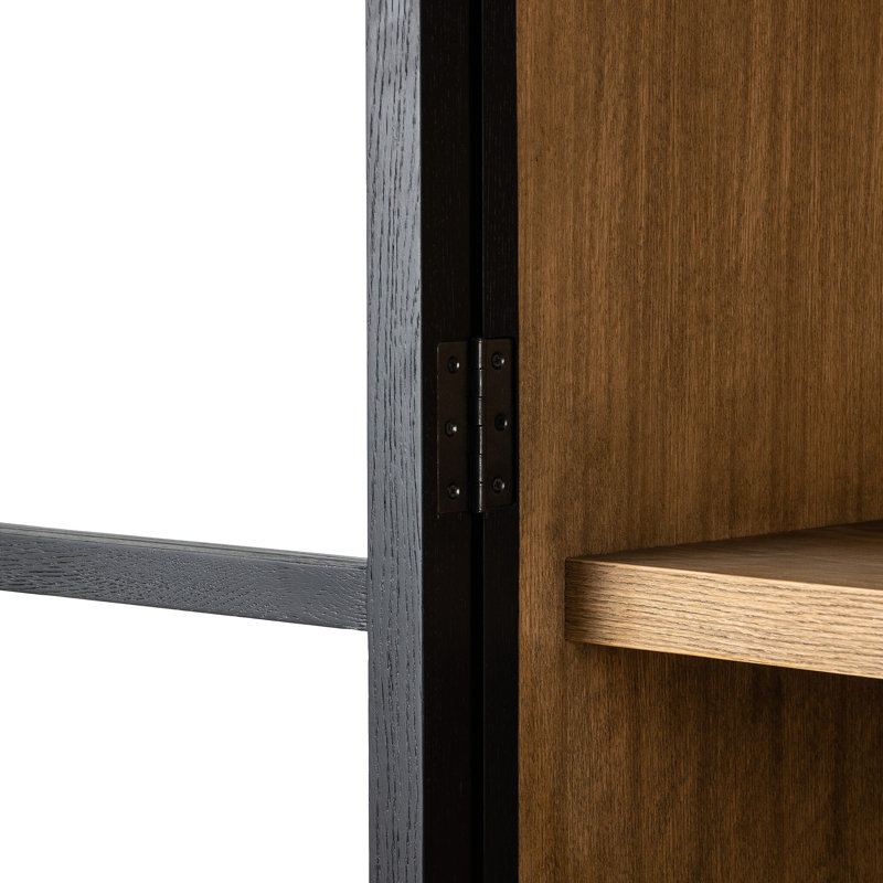 Millie China Cabinet, Drifted Matte Black