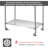 Modern Stainless Steel Food Preparation Kitchen Table, Silver-50997119