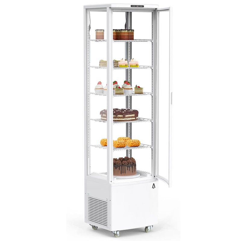 Commercial Display Refrigerator - ETL Certified, 10.52 Cu.Ft. Upright Beverage Cooler With Led Light, Auto Defrost & Air-Cooling