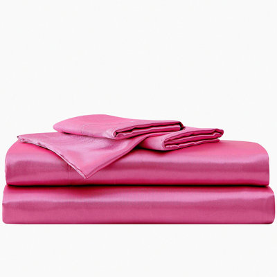 Pink Dreams Twin Bedding Set - Luxurious Smooth Silky Sheets for Twin Size Beds - Elegant Home Decor for a Cozy Bedroom Retreat