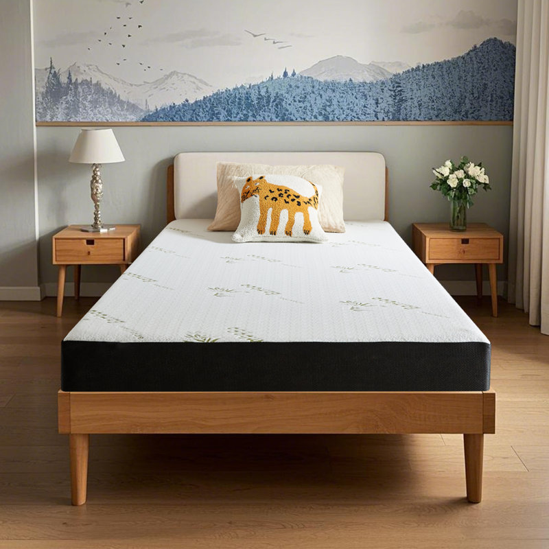 Memory Foam Mattress Medium Feel With Removable Cover, Twin, 5"