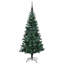 vidaXL Artificial Pre-lit Christmas Tree Green PVC and Metal-880927689