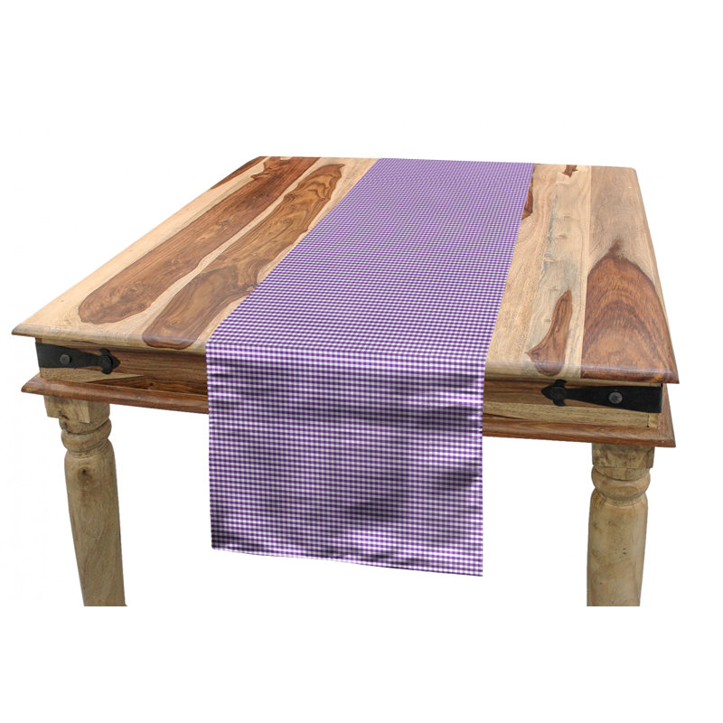 Geometric Table Runner, 16'' D x 120'' L, Purple