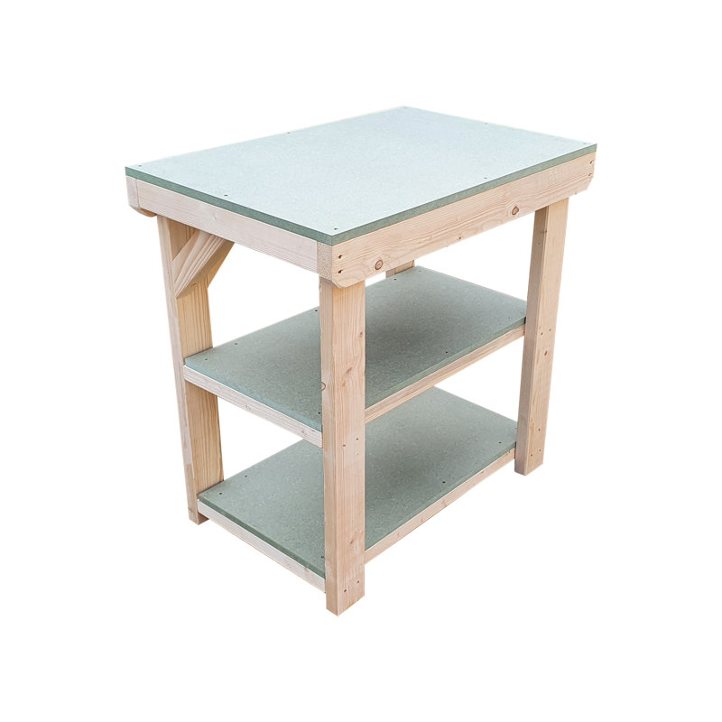 Parma 60cm Solid + Manufactured Wood Craft Table, 90cm H x 90cm W x 60cm D