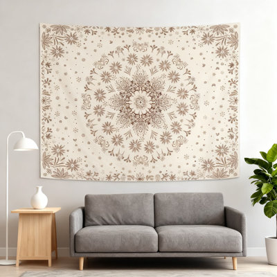 Tapisserie florale Mandala