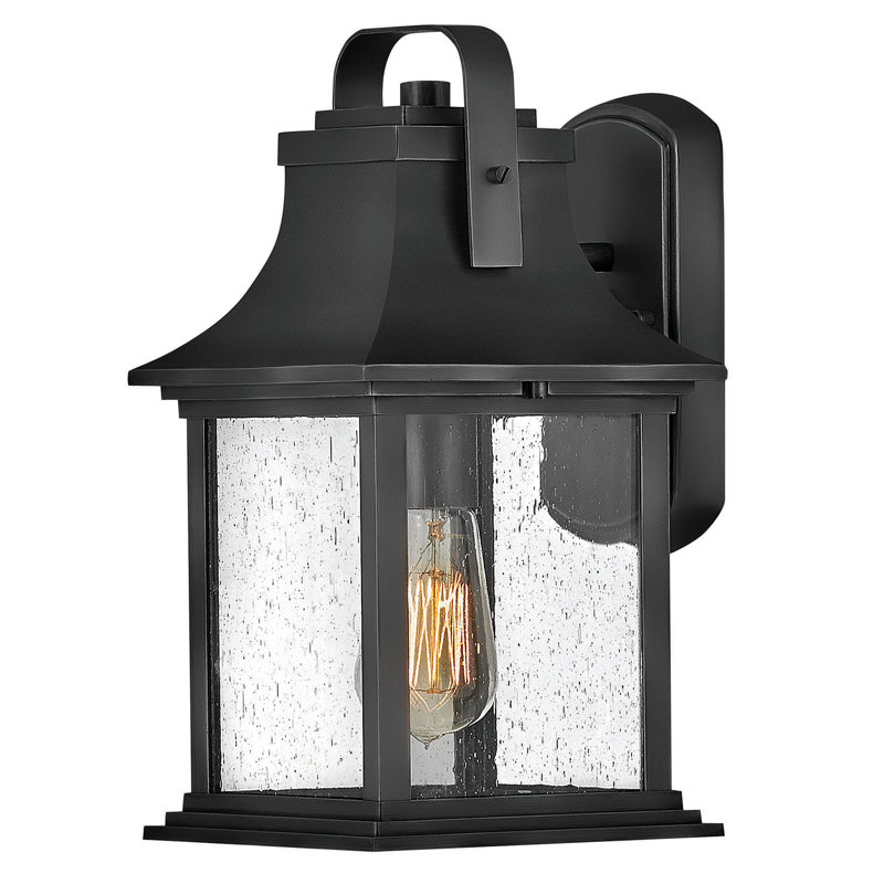Grant Outdoor Wall Lantern, 19" H x 8.5" W x 9.5" D, Bronze