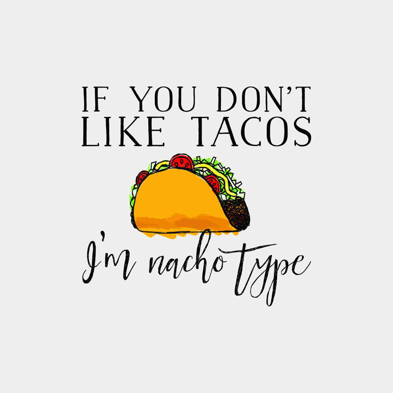 Nacho Type Taco - peinture sur toile tendue, H 12 po x l 12 po