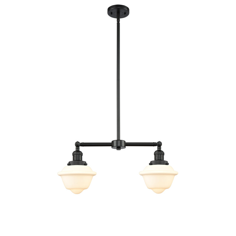 Calliope 2 - Light Kitchen Island Pendant, Matte Black, Matte White, 6 Watt Vinage LED Bulb