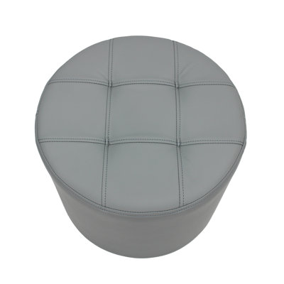 Faux Leather Ottoman