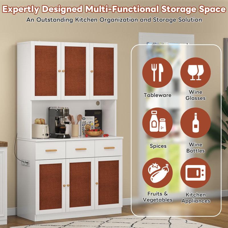182cm Kitchen Pantry