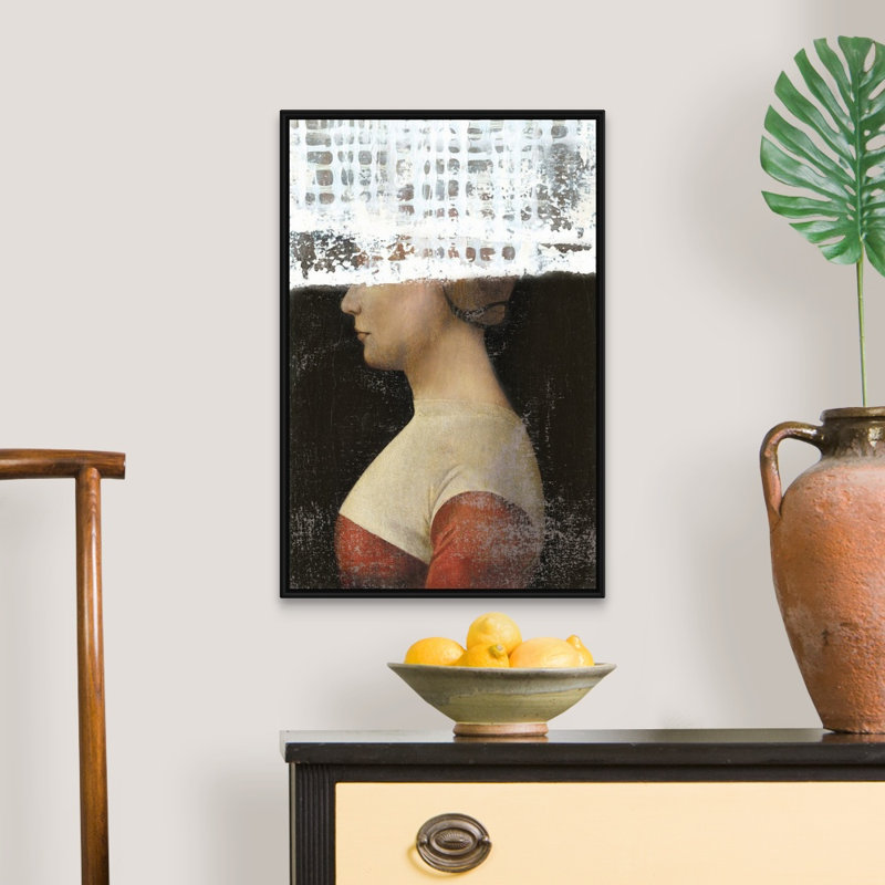 Papercut III-reproduction d’art sur toile, H 26 po x l 18 po x P 1,75 po, Cadre noir