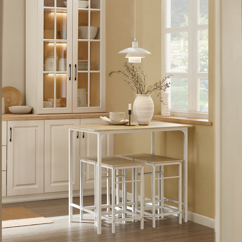 Terkel 100cm Bar Cabinet, White/Brown