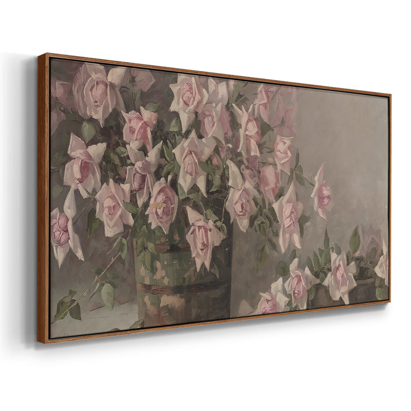 Série botanique-CDxxix- Toile tendue avec châssis tendue, prête à être accrochée, Noyer, H 21 po x l 41 po
