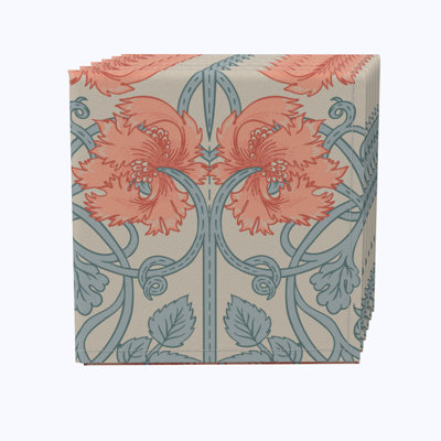 Capsicum 100% Cotton Floral Square Napkin