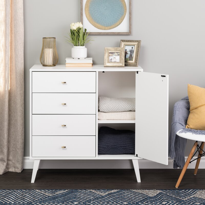 Mercury Row® Alyssa 4 - Drawer Dresser & Reviews | Wayfair