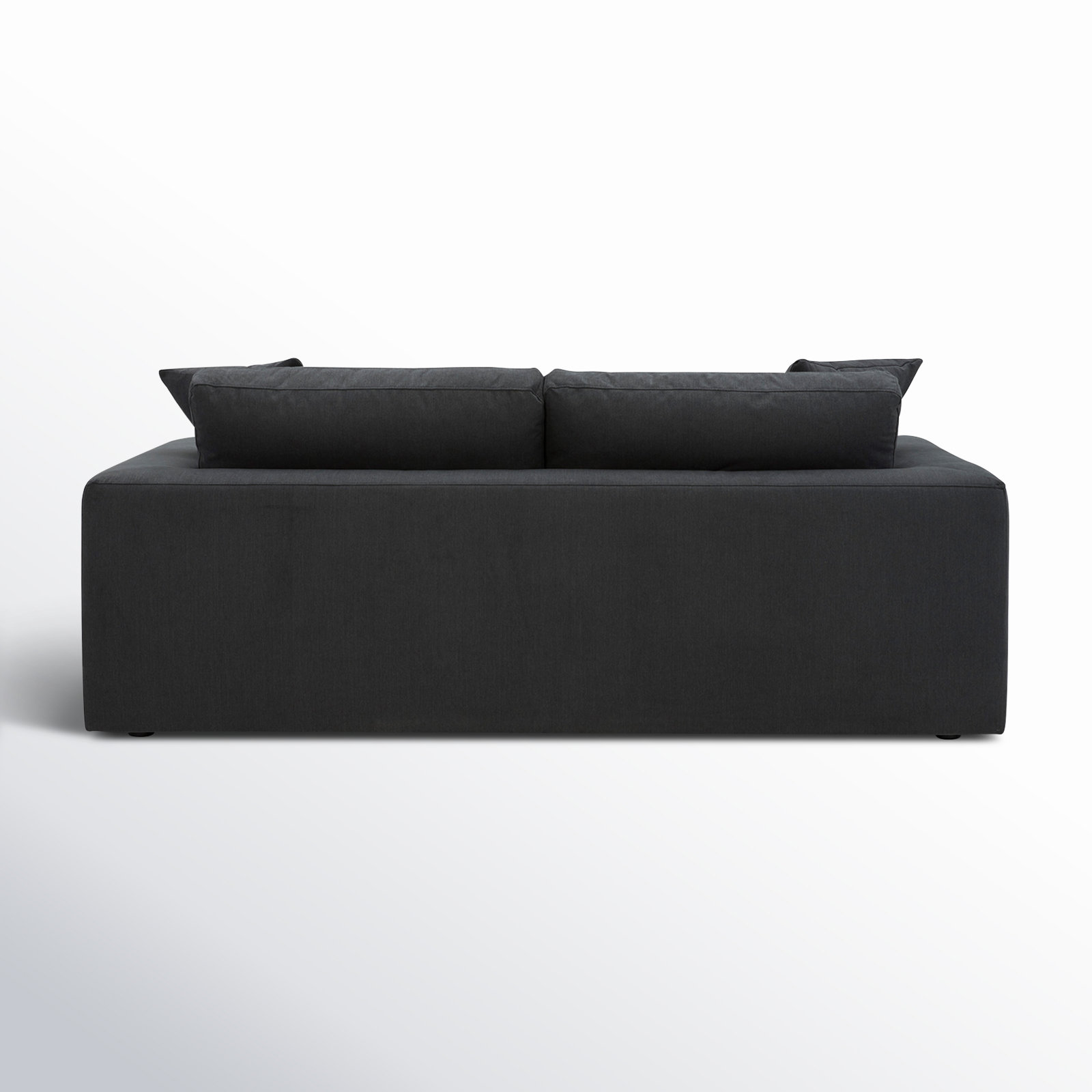 Asher 82'' Upholstered Sofa, Peyton Dark Slate Gray Pepper Canvas