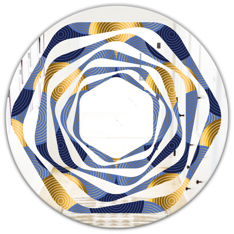 Miroir mural sans cadre Waves, H 31,5 po x l po